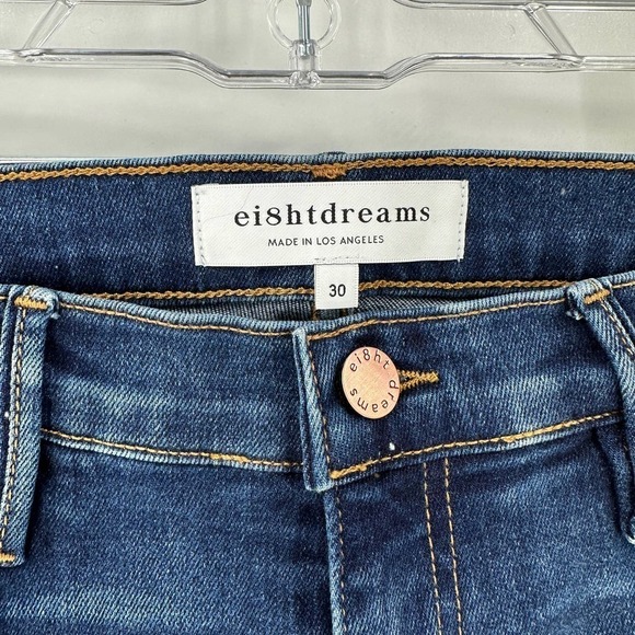 Ei8htDreams High Waist Skinny Denim Jeans Blue - Picture 2 of 7
